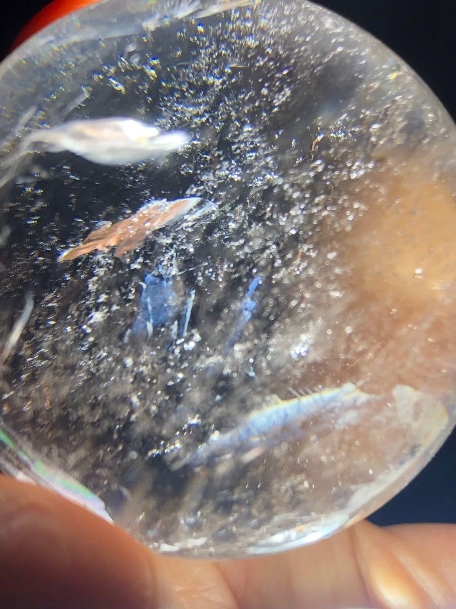 Amazon.co.jp: 週末限定 レアエンジェルラダー スフィア 水晶 クリア