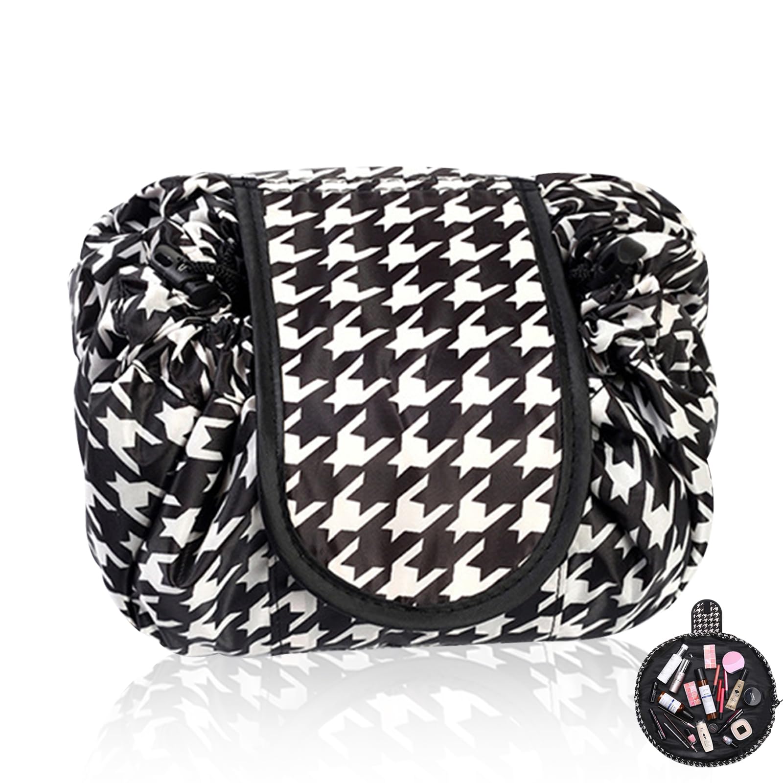 KASESSS Lazy Makeup Bag, Drawstring Make Up Bag, Wash Bag Portable, Large Capacity Toiletry Bags
