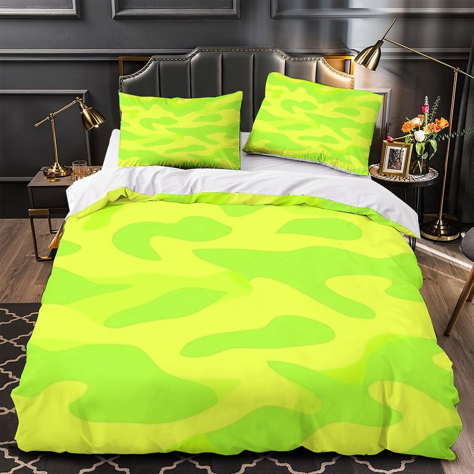 Housse de couette camouflage néon pour transformer la chambre des ados et enfants