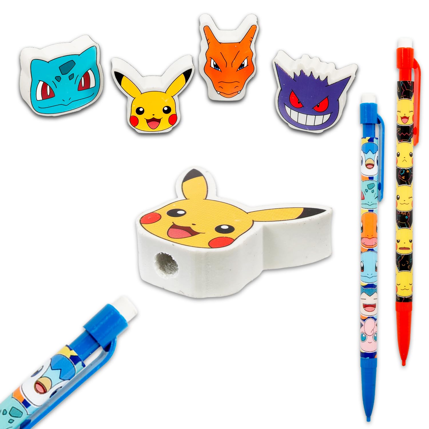 Amazon.co.jp: ポケモンシャープペンシルと消しゴムパーティー記念品