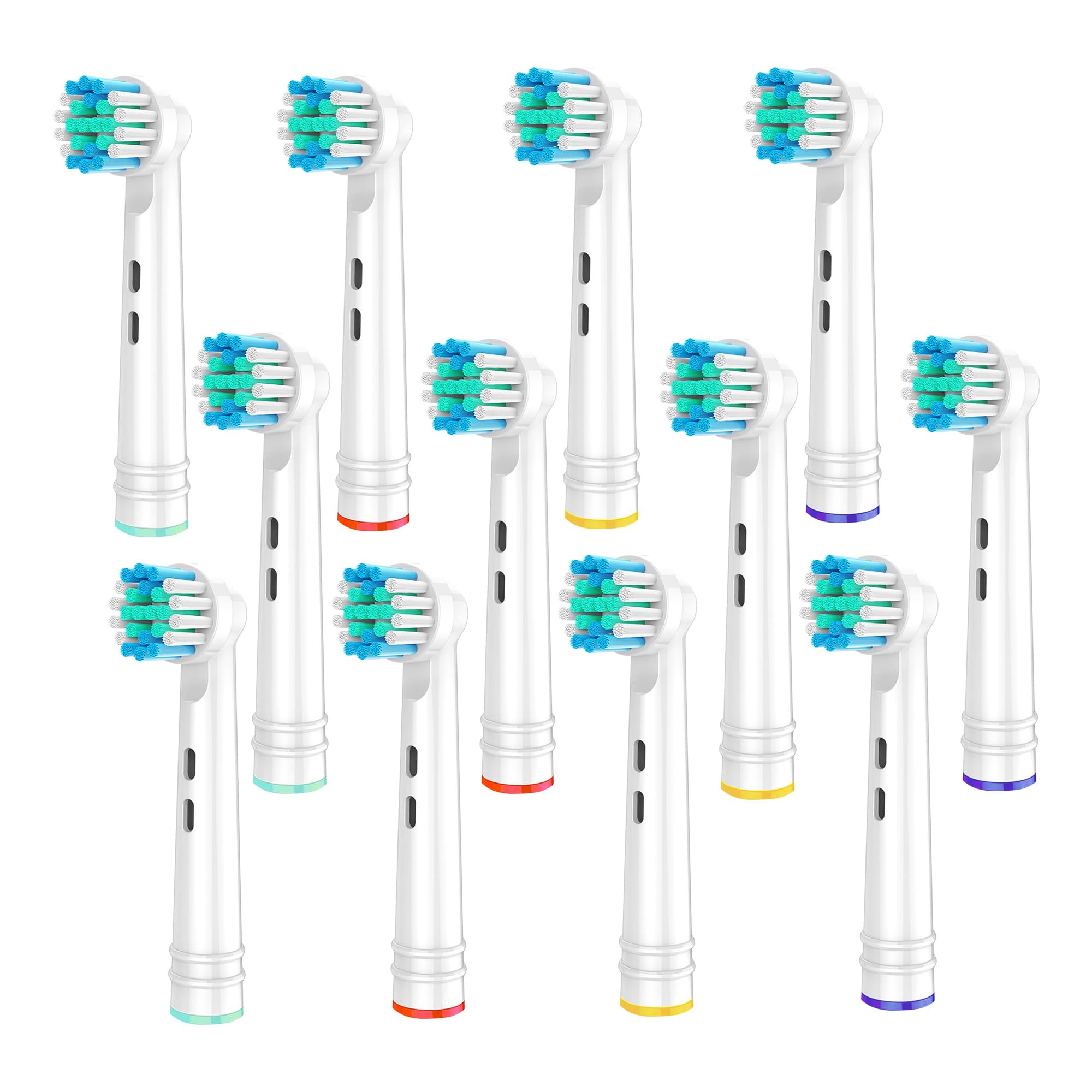 GenericReplacement Toothbrush Heads for Professional Electric Toothbrush Heads, Heads Refill Precision Clean Brush Compatible with Oral-B 7000/Pro 1000/9600/ 5000/3000/8000 (8 Pack), Medium, White
