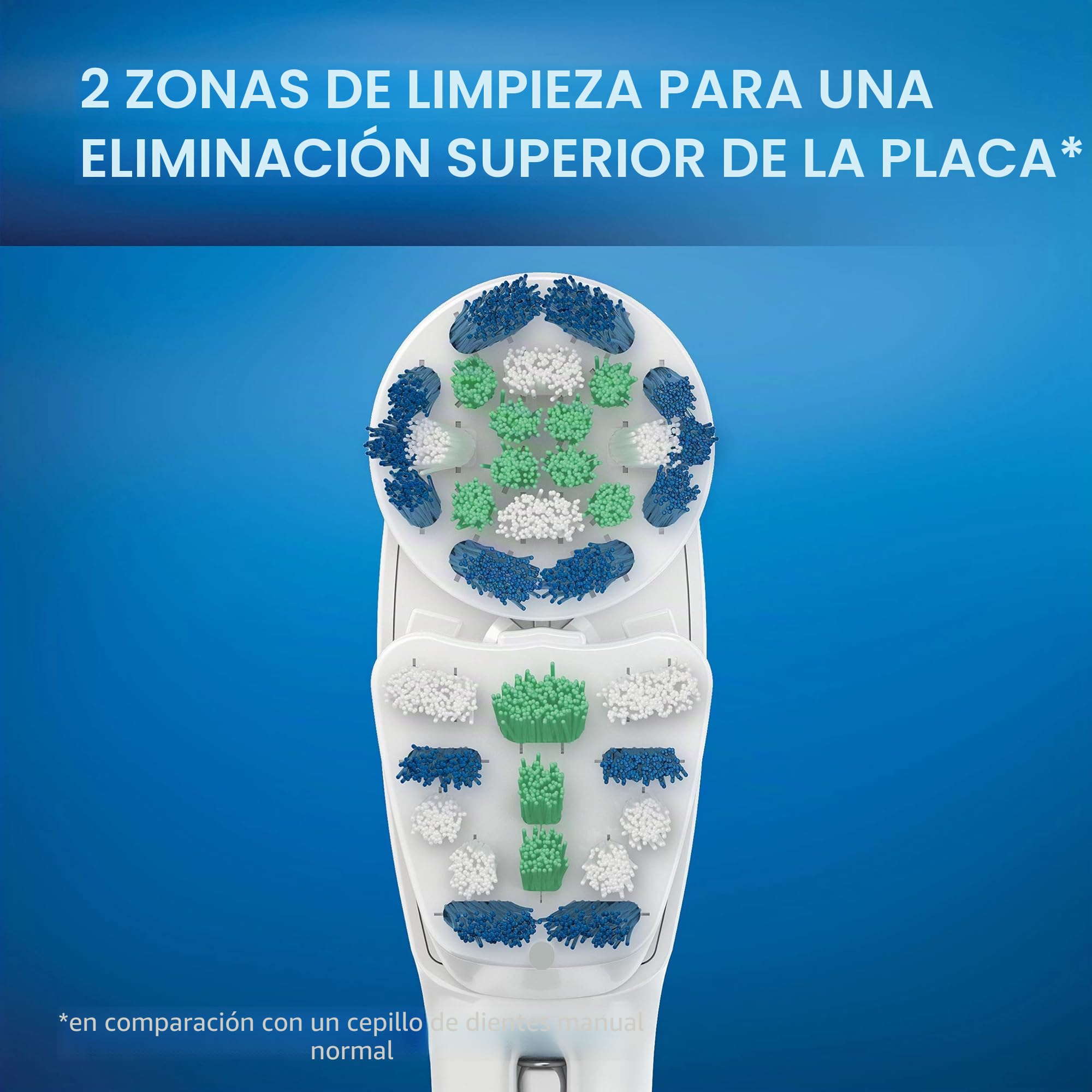 Oral-B Doppio Clean Spazzolino elettrico sostituzione teste della spazzola Refill, 3 Count