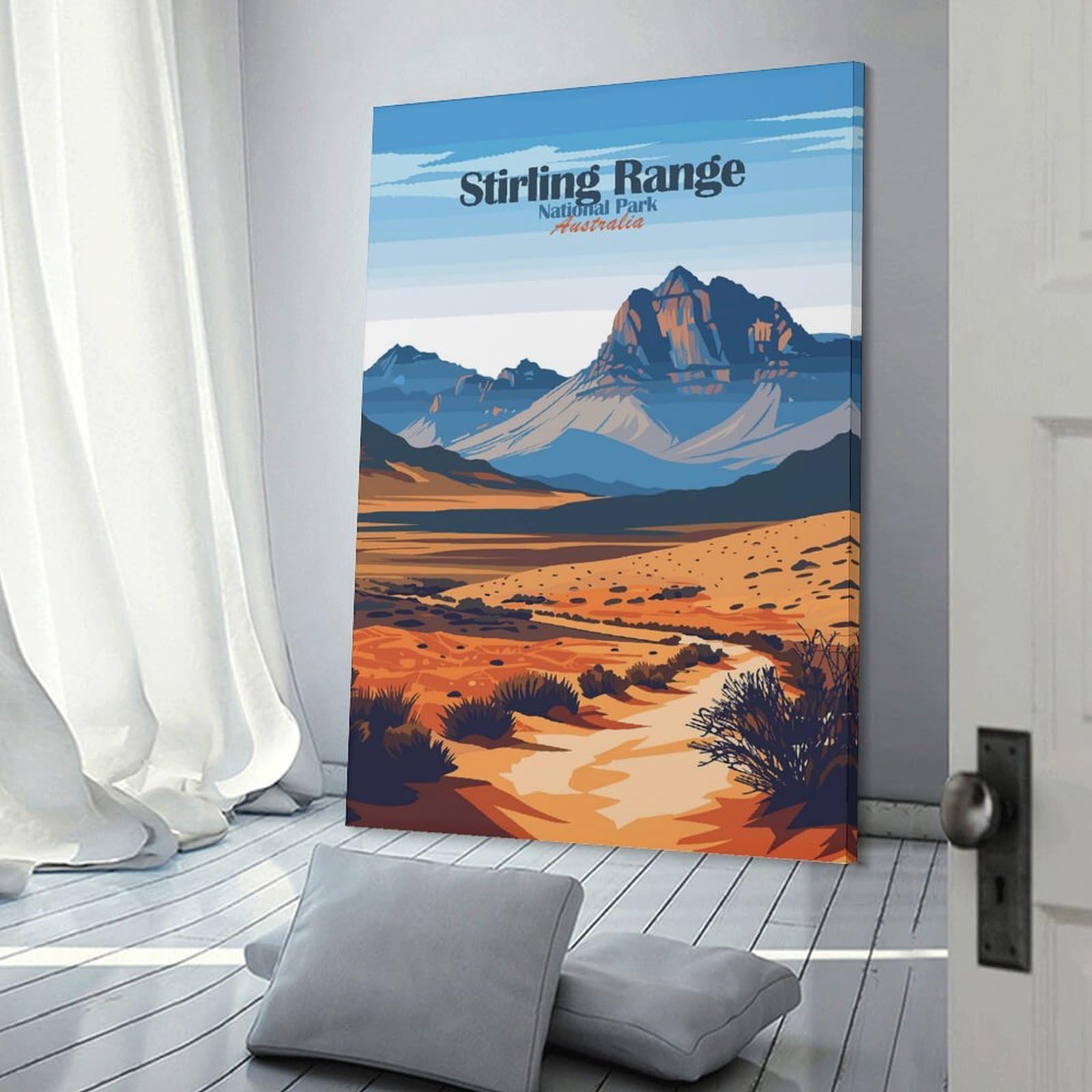 Junmoney Wall Decor Canvas Print Stirling Range National Park Australia, 12x18inch(30x45cm), for Home Lounge, Bedroom Or Reading Nook, Canvas Styling for A Polished Room Look