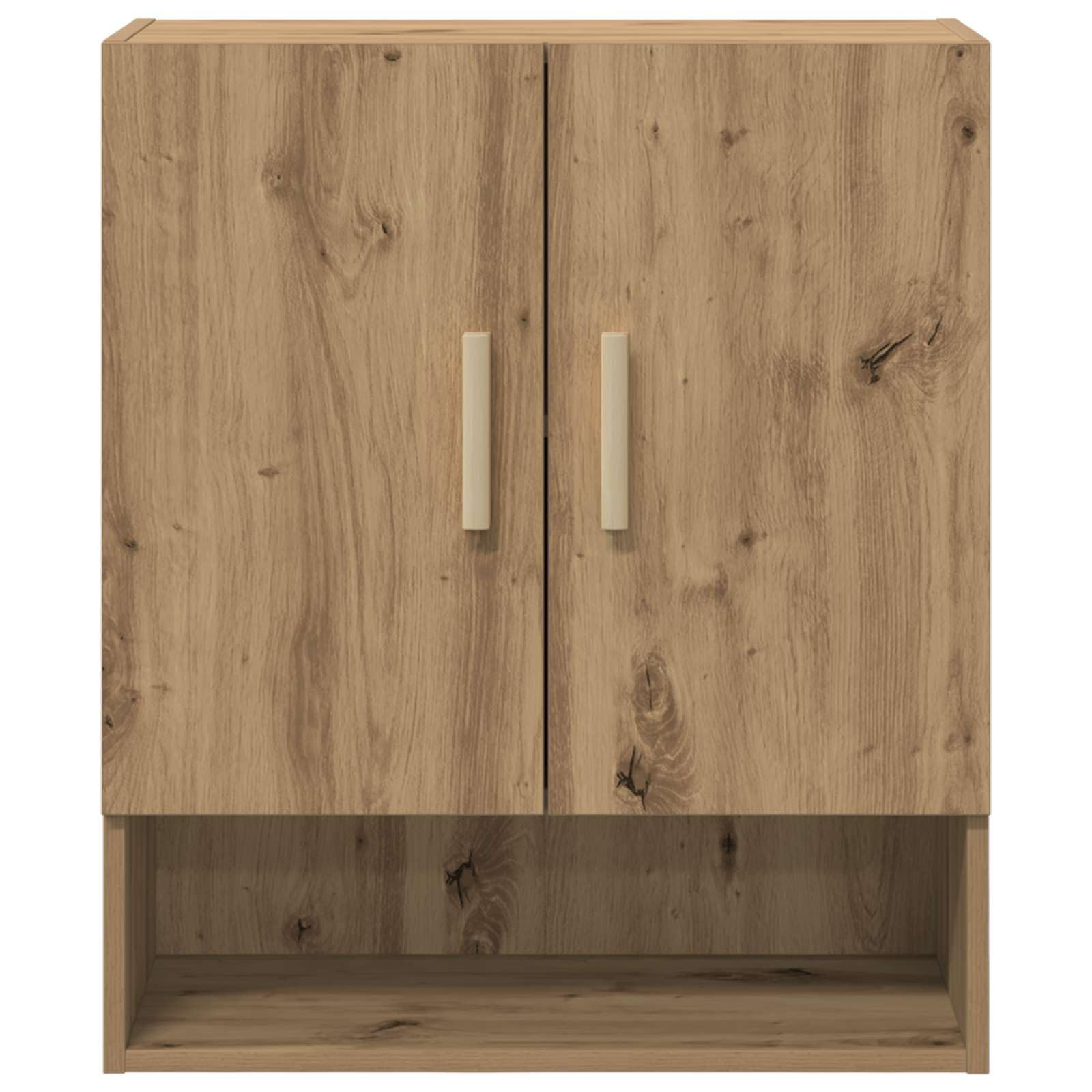 vidaXL Armario de Pared Roble Artesanal 60 x 31 x 70 cm, Soluciones de Almacenamiento Elegantes, Mueble de Pared Rectangular, Organizador Compacto para Decoración de Sala
