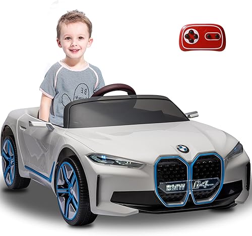 Vehículo eléctrico de 12 V para niños, con 4 ruedas, batería con control remoto para padres, BMW, juguetes para niños pequeños, para niños de 1 a 8