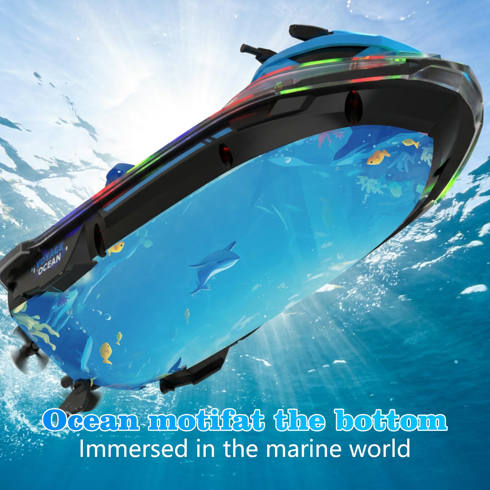 Barca RC, Barca Radiocomandata Per Bambini & Adulti, Barche RC Per Piscina E Lago, Barche Acquatiche Con Luci LED, Nave RC Elettrica Con Batteria Ricaricabile, Regalo Per Ragazzi, Ragazze