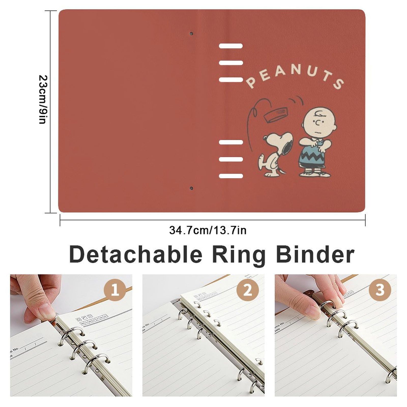 専用出品 RT-121380 当時品 スヌーピー バインダー 6穴タイプ レトロ