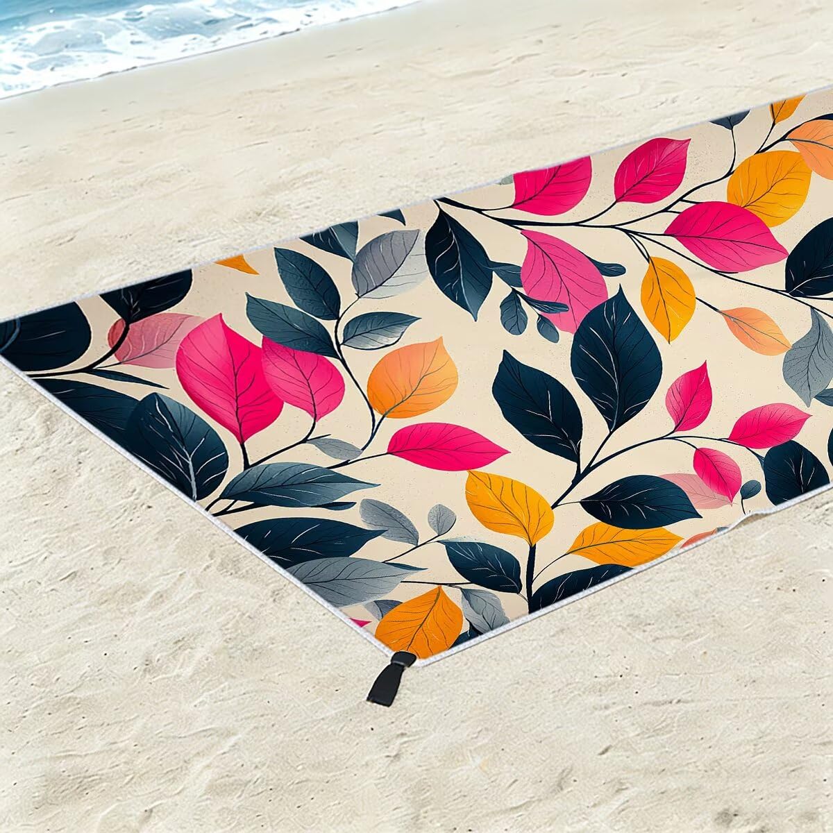 Ręcznik plażowy XXL, 100 x 200 cm, zestaw 2 szt., ręcznik do sauny, ręcznik z mikrofibry, szybkoschnący, sportowy ręcznik do studia fitness, lekki ręcznik kąpielowy, duży ręcznik kąpielowy, bez piasku