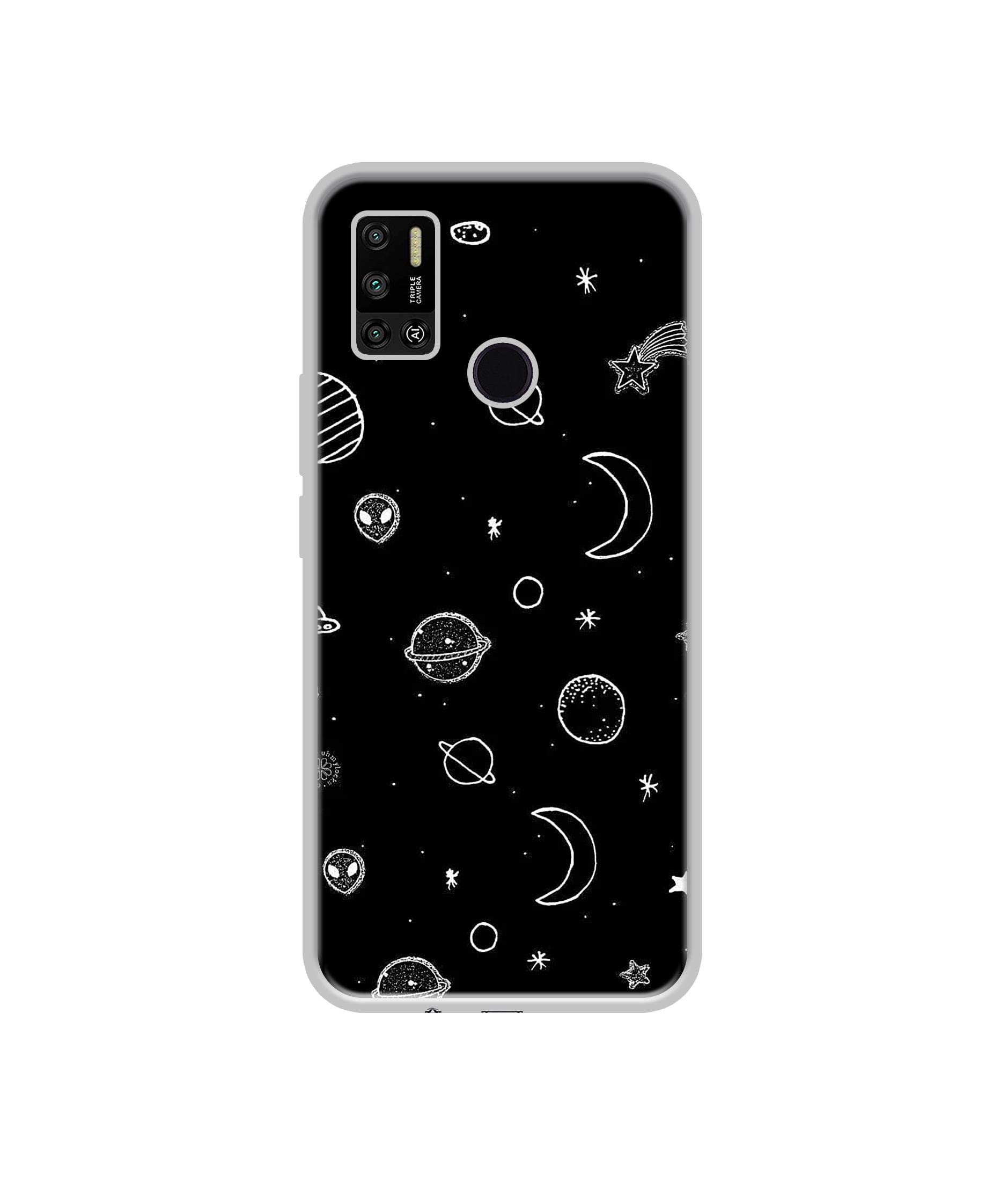 Amazon Brand - Solimo Designer Solar System UV Printed Soft Back Case Mobile Cover for Tecno Spark 6 Air