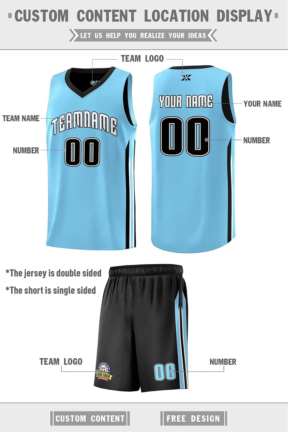 Custom Reversible Men Youth Basketball Jersey Hip Hop Athletic Sports Shirts Personailzed Printed Name Number
