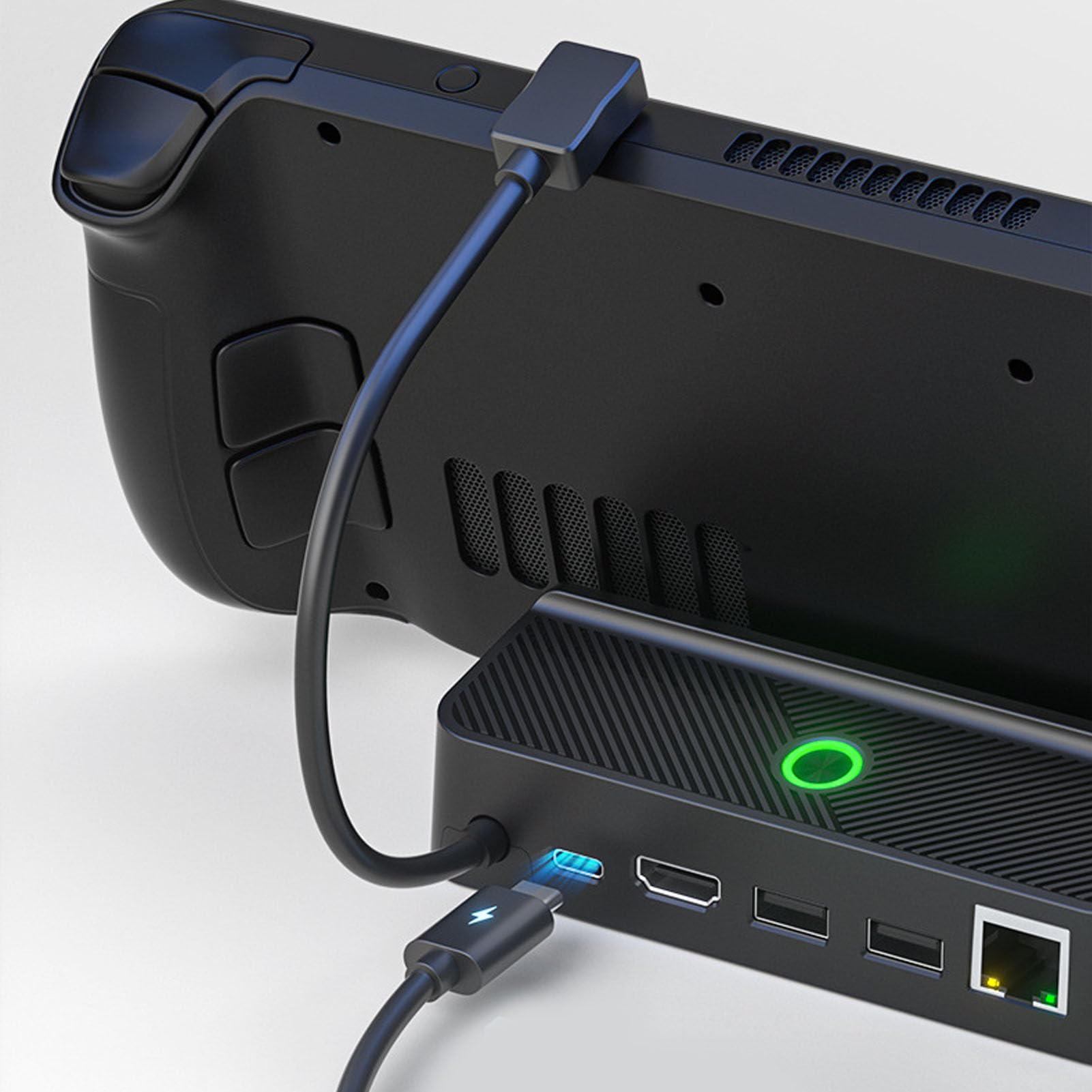 Generic Dock per Console di Gioco Portatile per Steam Deck Interfaccia Multimediale HD Ad Alta velocità 4K 60Hz RGB Chiaro