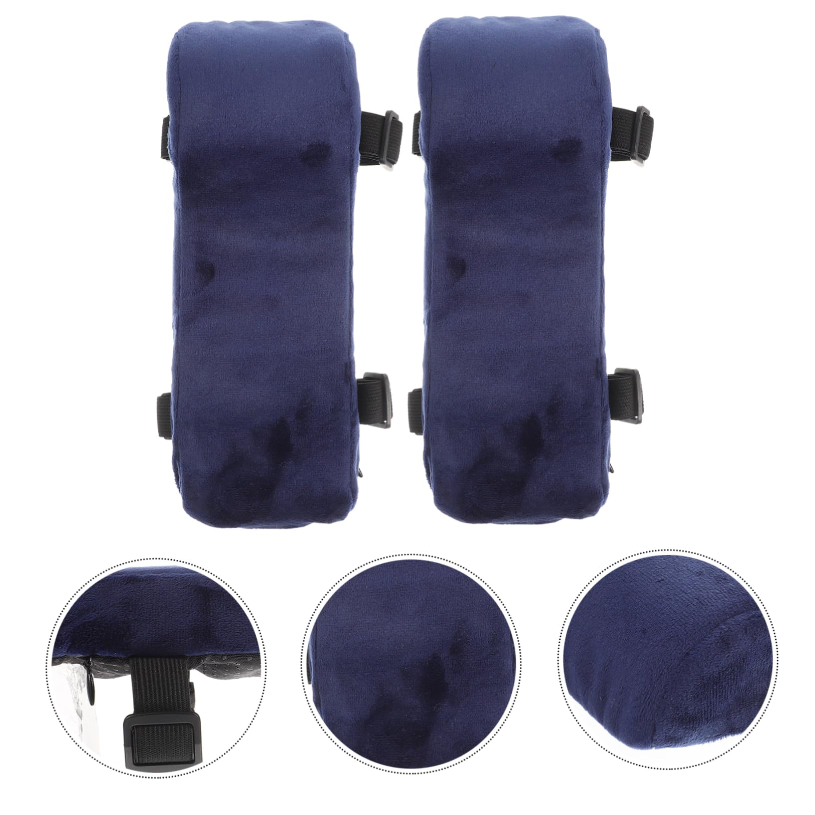 NUOBESTY 3 Set Cuscino del Bracciolo della Sedia Copri Braccioli per Sedia Copribraccioli Scaldabraccia Girevole Fodere A Dondolo Posto A Sedere di Cristallo Blue 2 Pezzi * 3
