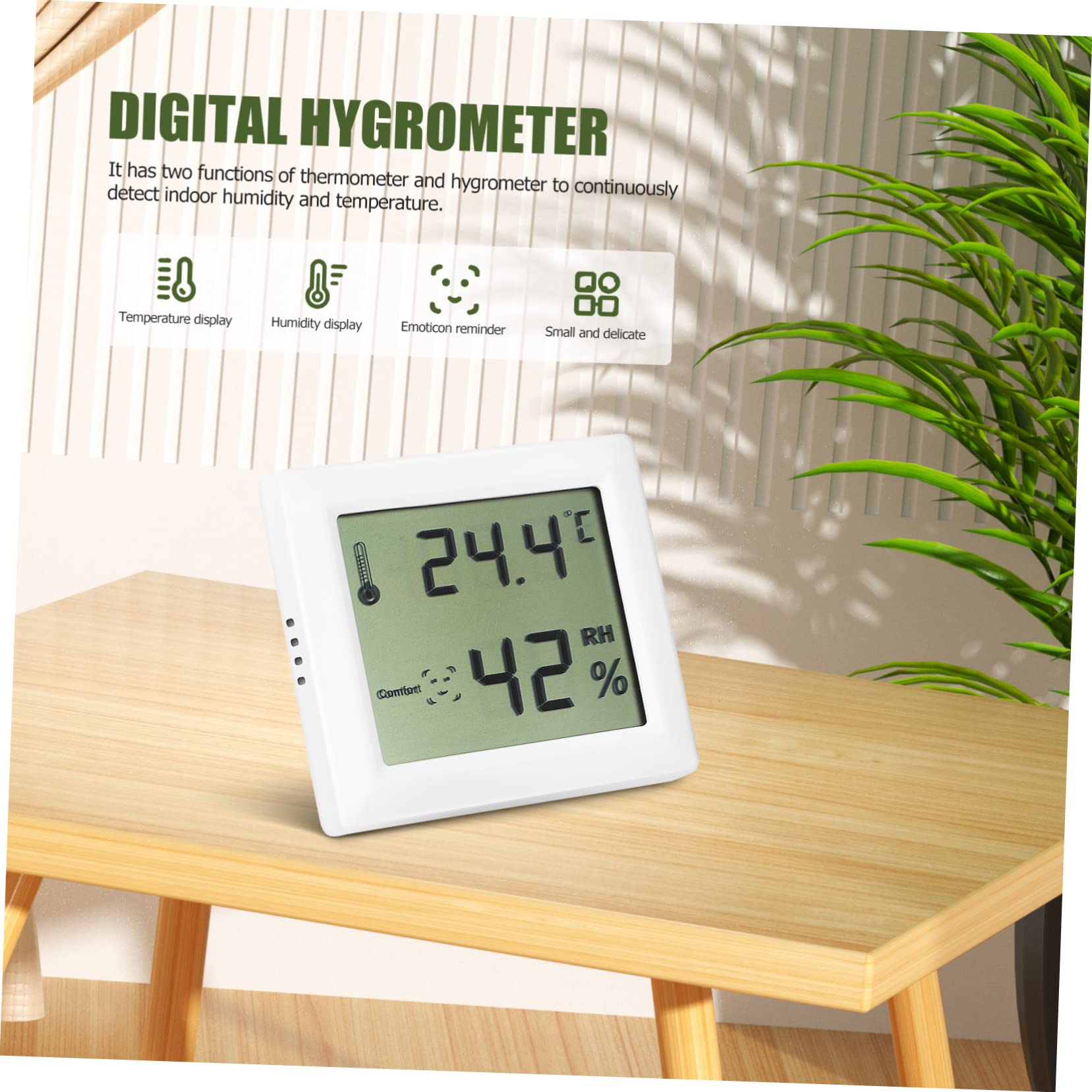 BESPORTBLE 3 Series Higrómetro Para Hidrómetro Interior Termómetros Humedad Digital Herramienta De Medición De Temperatura Calibre De Temperatura Abs 2 Piezas X 3