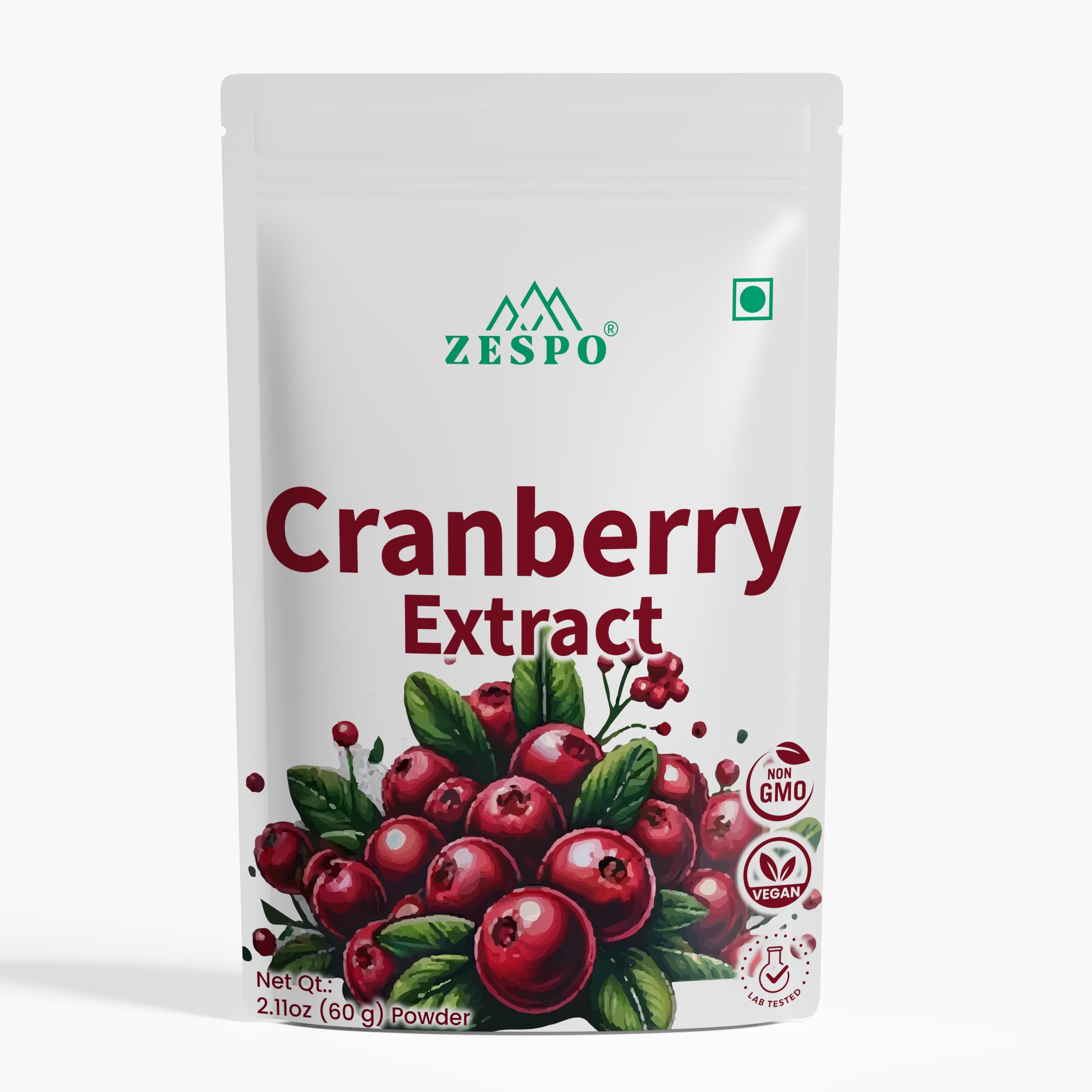 Zespo Organic Cranberry Extract Powder, Antioxidant & Urinary Tract Health Supplement, Strong Bones & Teeth for Women & Men - 60g (B0D9R5VZP6) Amazon Price History, Amazon Price Tracker