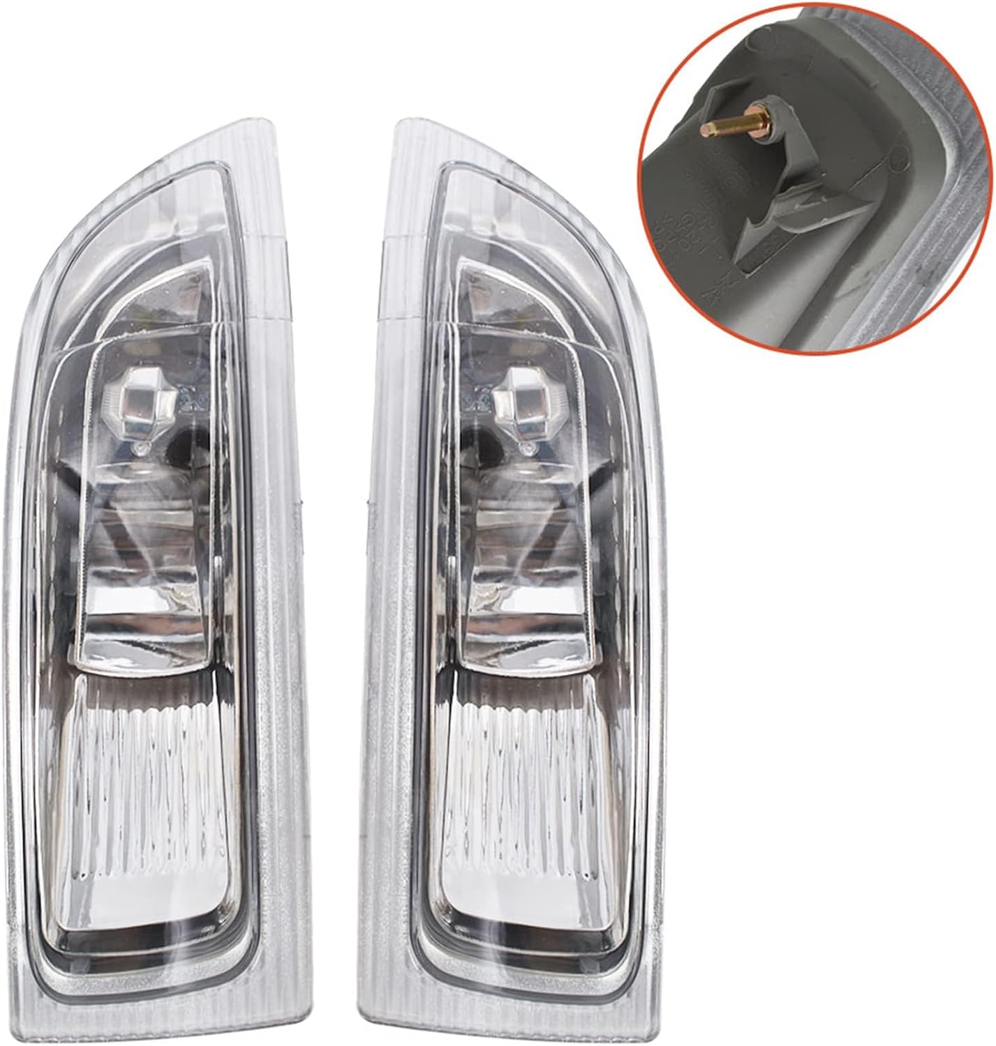 2-Pack Fog Lights Assembly with Bulbs Driver and Passenger Side Replacement for 2004-2005 Sienna 81220AE010, 81210AE010