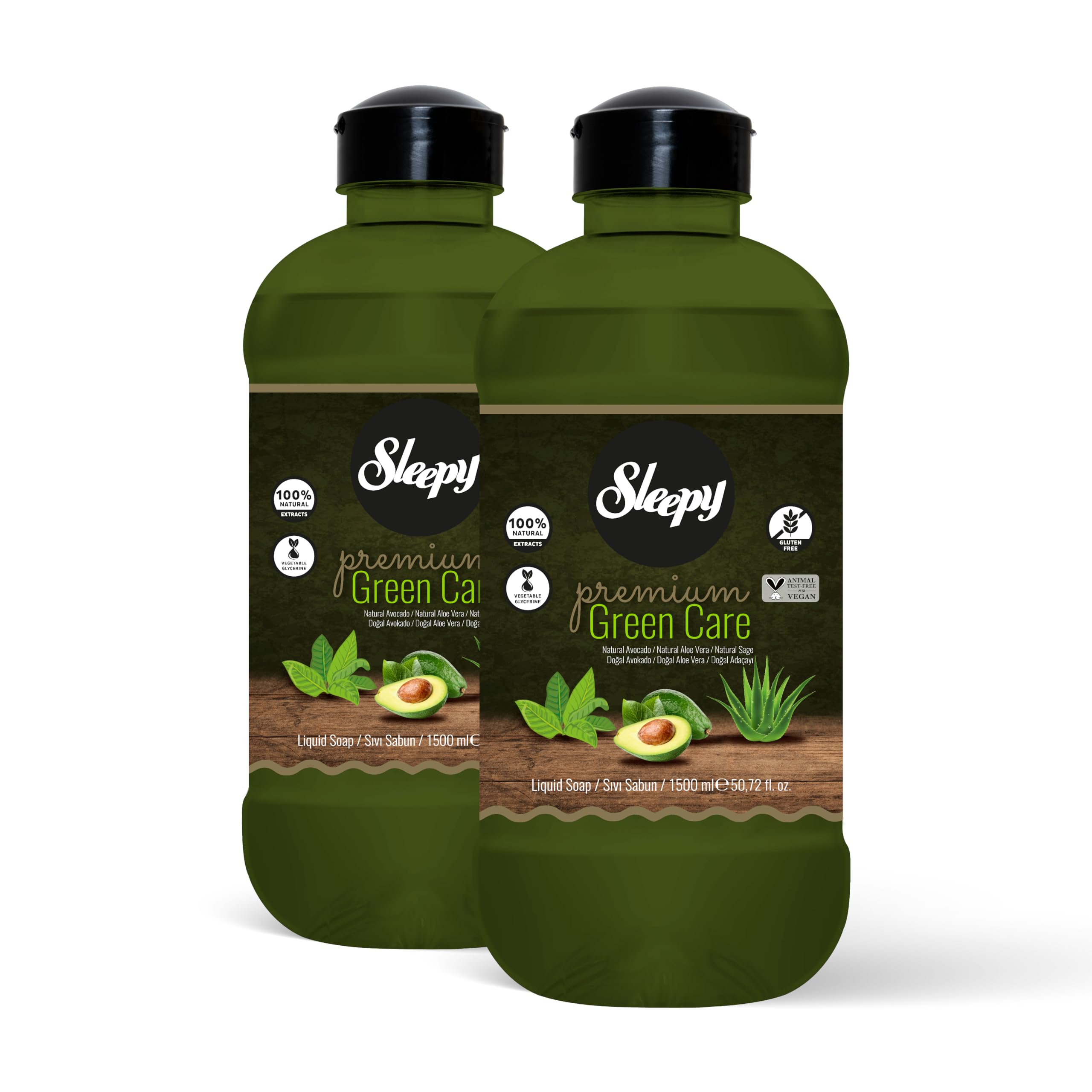 Sleepy Premium Green Care Serisi Sıvı Sabun 2x1500 ml