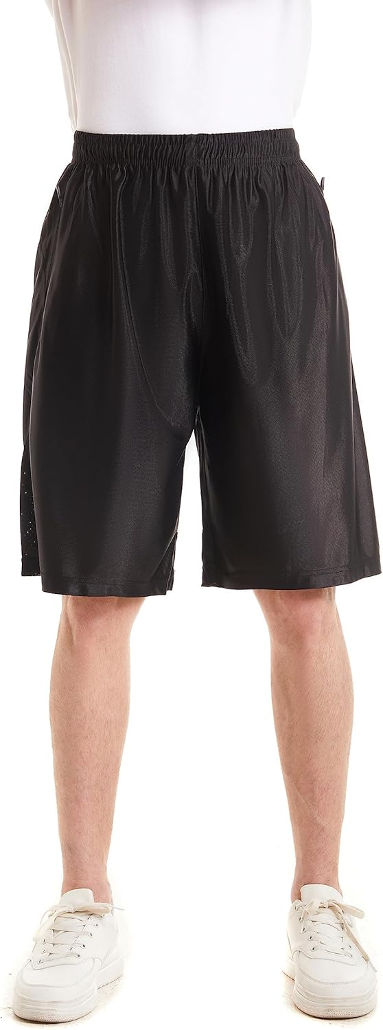URBEX Men's Basketball Shorts with Deep Pockets & Drawstring Lightweight Gym Athletic Running Shorts - Image 7