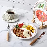 Vista 4 de Eaasty 2 Pcs Bariatric Plates for Portion Control, Portion Control Plate for Weight Loss Diet Bariatric Divided Nutrition Container Balanced Eating