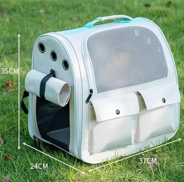 Foto 2 de 2 de Transportin Gato Bolsa De Transporte Para Gatos Al Aire Libre, Mochila Portátil Transpirable Para Gatos