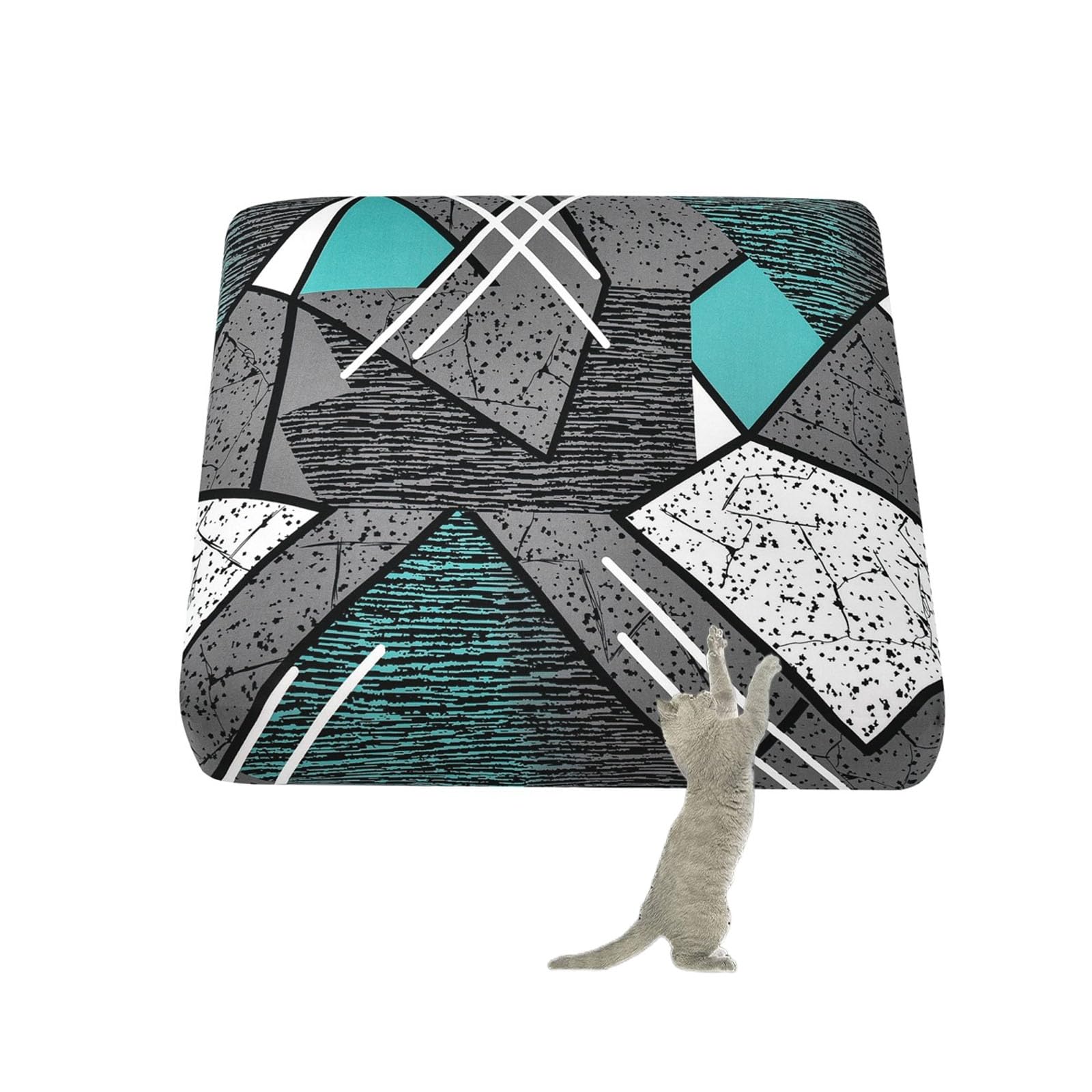Funda de cojín sofá elástica antideslizante lavable para protector de sillón estampado