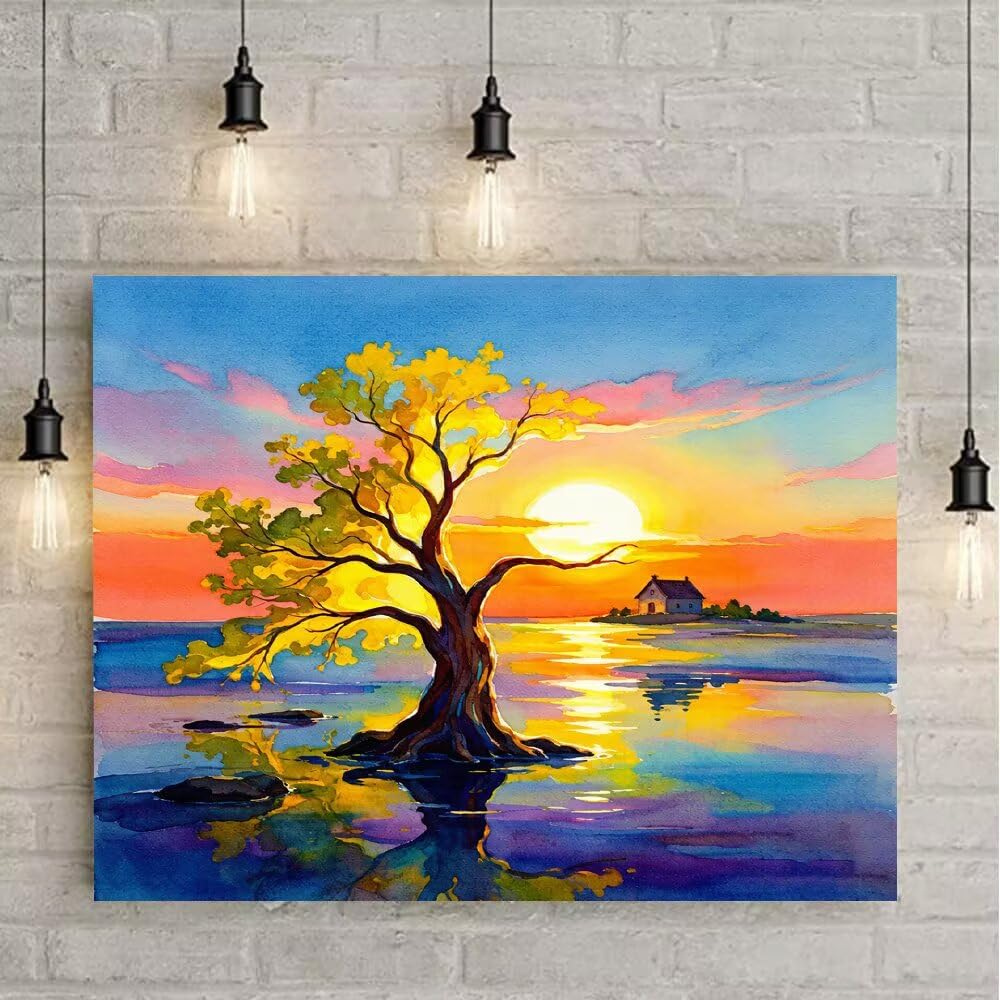Diamond Painting Adulti Tramonto Diamond Painting Kit 110x80cm F-17065