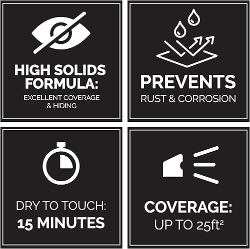 Miniatura 4 de Aerosol de galvanización en frío de alto brillo por Paints For Industry - Pintura en aerosol de esmalte industrial Acero Metal - Caja de 12 (alto