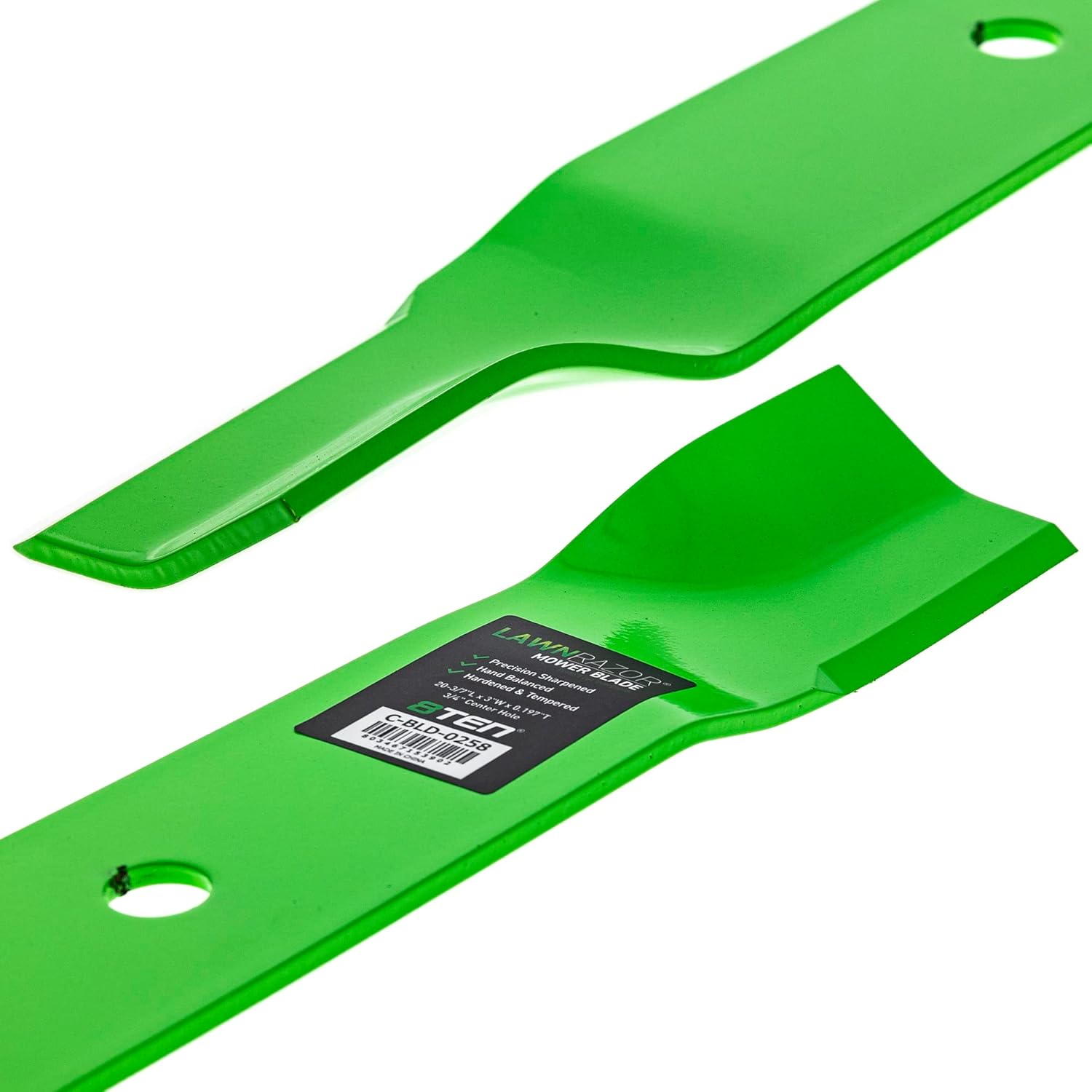 8TEN LawnRAZOR Blade Set for Cub Cadet Z-Force MTD LT1000 60 Inch Deck 01004719 (High Lift) 3 Pack