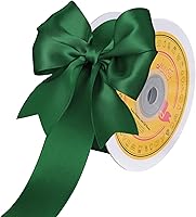 Vista 102 de Cinta de satén plateada de doble cara de 1-1/2 pulgadas x 50 yardas, cinta plateada de poliéster para envolver regalos, muy adecuada para bodas