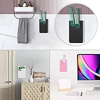 Vista 7 de Senose Soporte para tarjetas de teléfono, billetera para teléfono con doble bolsillo para la parte posterior del teléfono celular de silicona