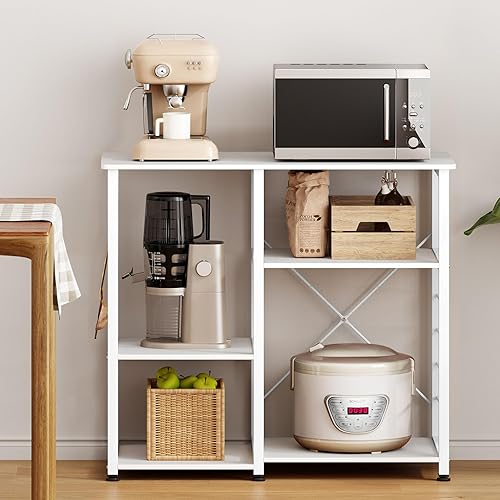 Miniatura 7 de soges Estante de cocina para panadero, soporte para horno de microondas, múltiples capas de almacenamiento de cocina, estante de estación de