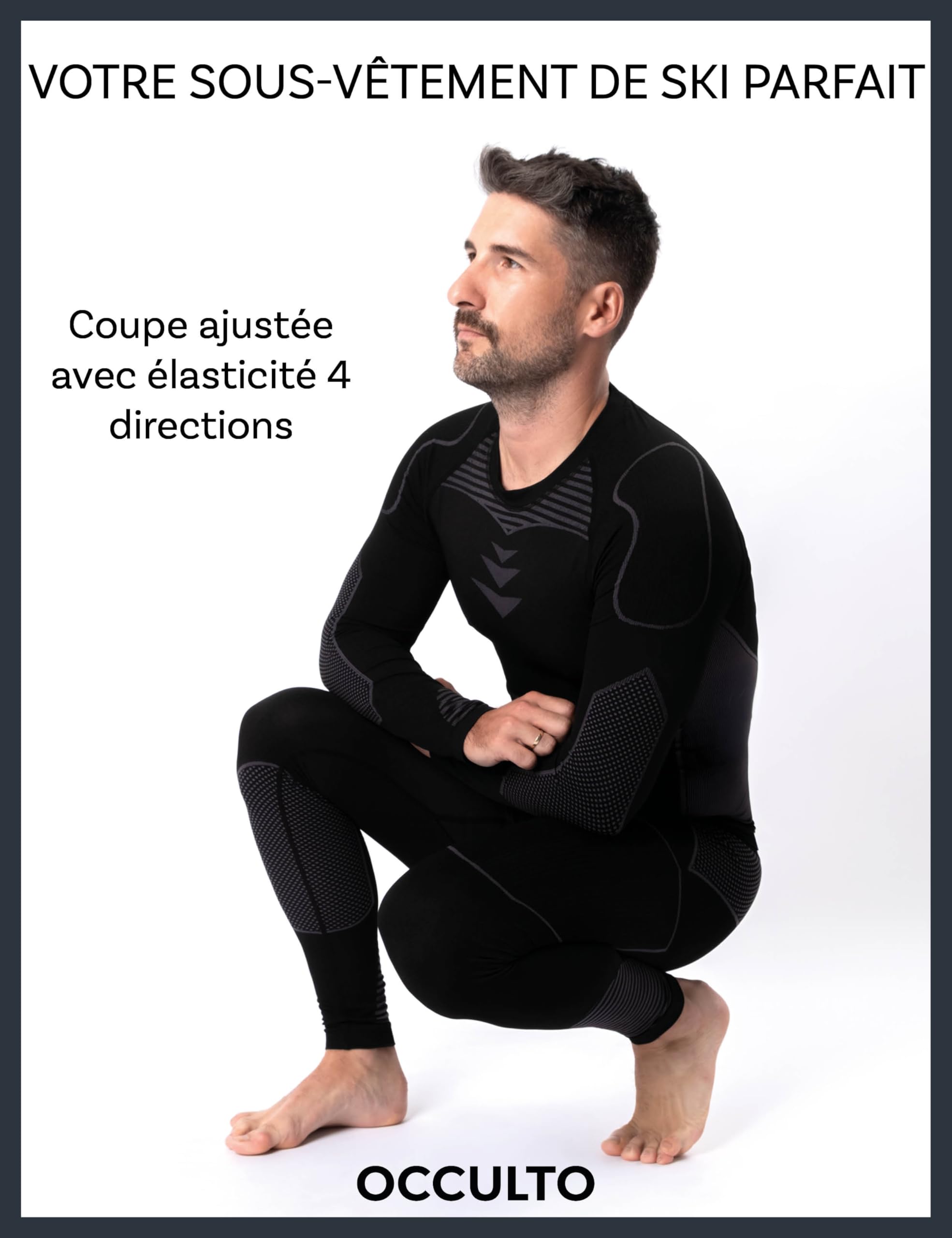 Occulto sous Vetement Thermique Ski Homme (modèle: James)