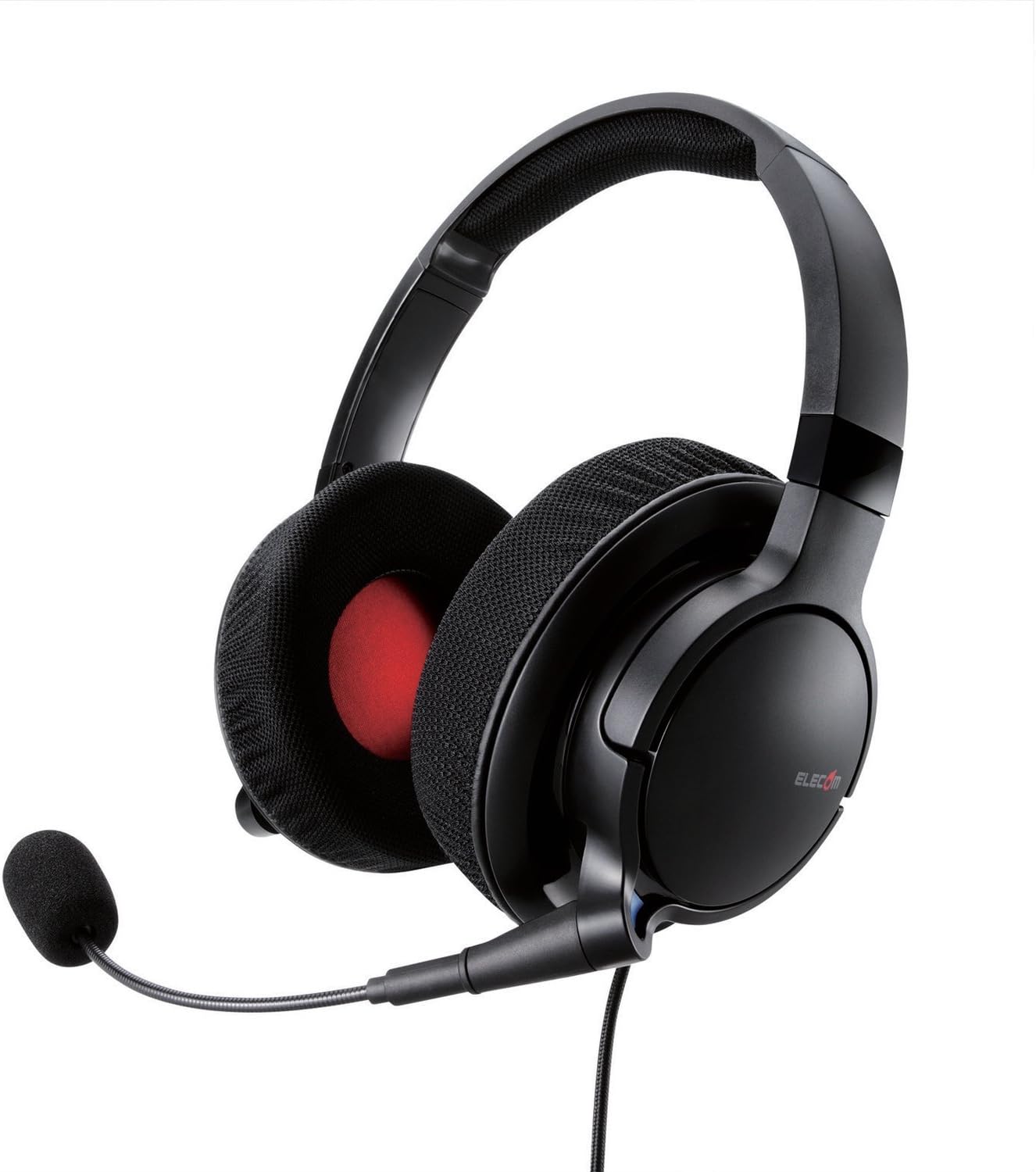 ELECOM Gaming headset [DUX] 4 pole pin binaural overhead type with microphone & volume controller HS-DUX50BK (Japan Import)