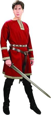 Woolen Viking Tunic Crimson
