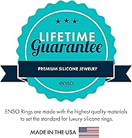 Vista 7 de Enso Rings Legend - Anillo de silicona delgado, fabricado en EE.UU., ultracómodo, transpirable y seguro