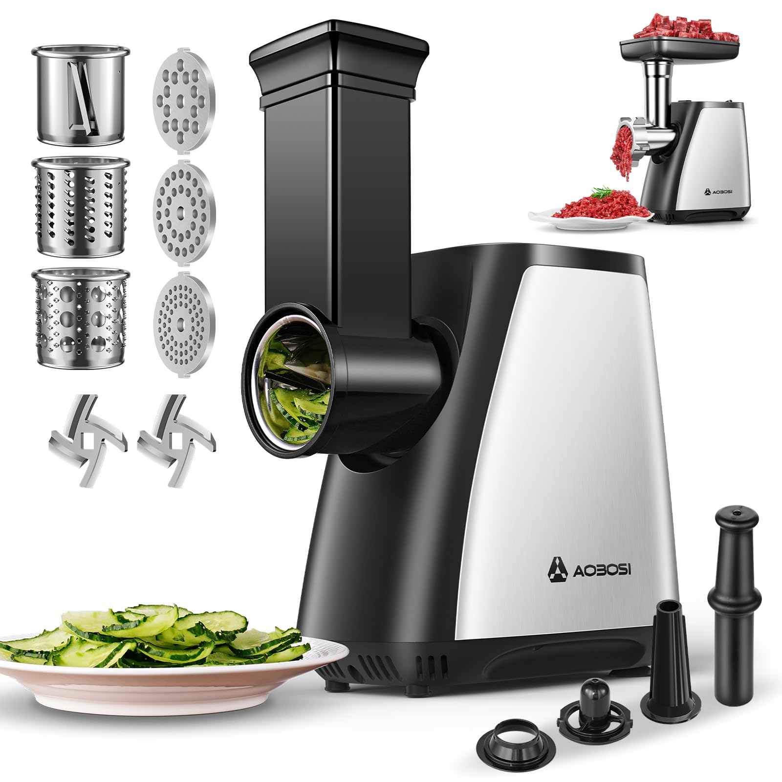 Photo 1 of AAOBOSI 4-in-1 Electric Meat Grinder
