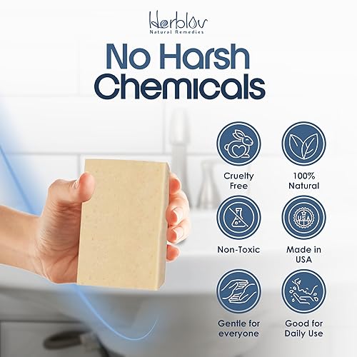 Miniatura 4 de Barra de jabón para eczema para cara y cuerpo  Dermatitis natural, tratamiento de psoriasis para alivio de piel sensible a picazón seca