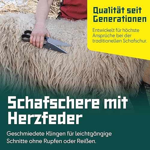 Miniatura 3 de BERGER Topiary & Sheep Shears 2722 - Cuchillas autoafilables de grado comercial, resorte de corazón, diseño ambidiestro, 6.1 pulgadas, borde de