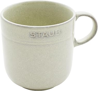 STAUB Ceramic Dinnerware 4-pc 16 oz. Mug Set - White Truffle