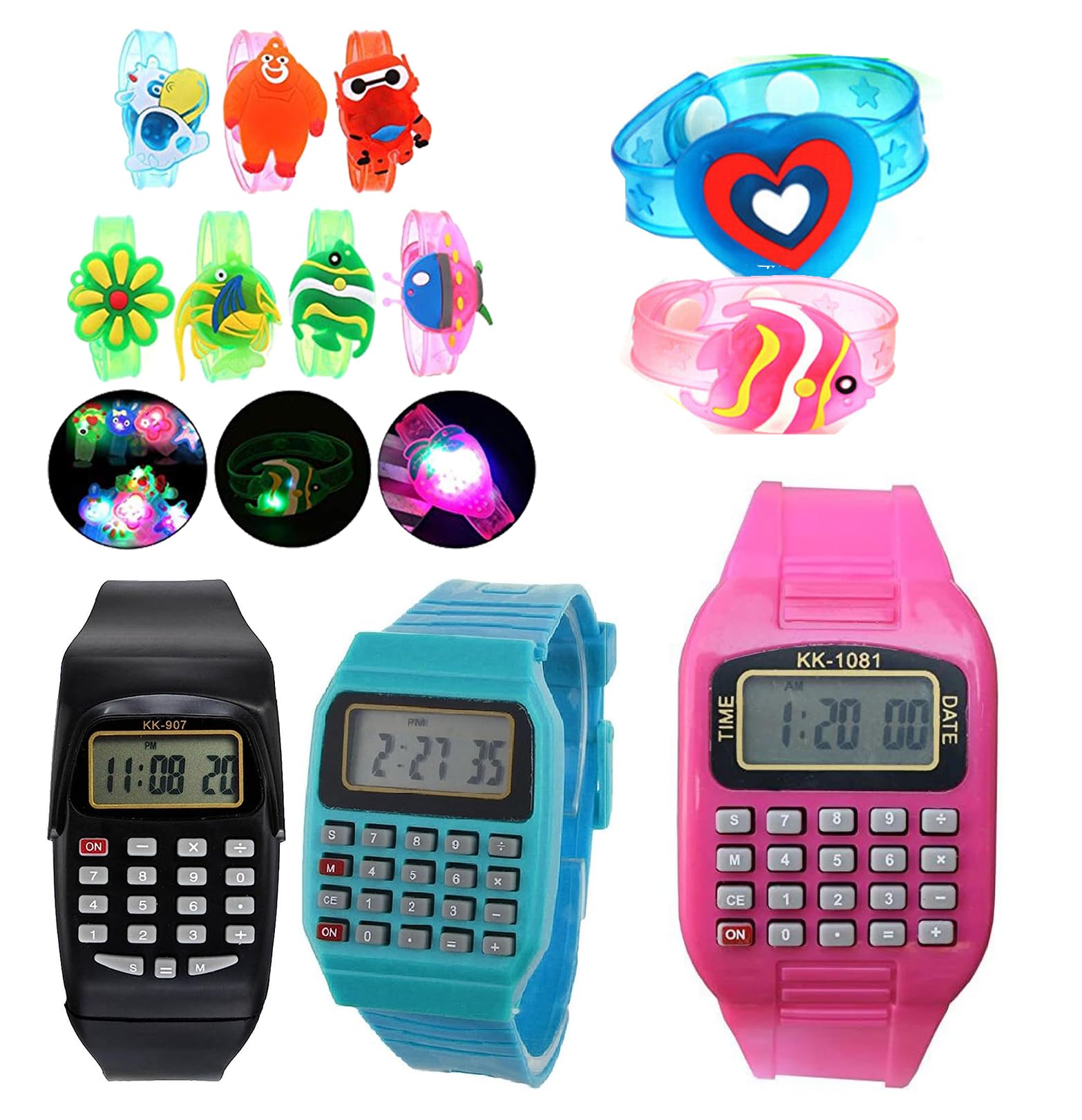 brown leaf Kids Led Band with Beautiful Calculator Watches Bracelet for Brother and Sister for Rakshabandhan(1 Led Band+1 Calculator Watch) (B0CD5TG8ZG) Amazon Price History, Amazon Price Tracker