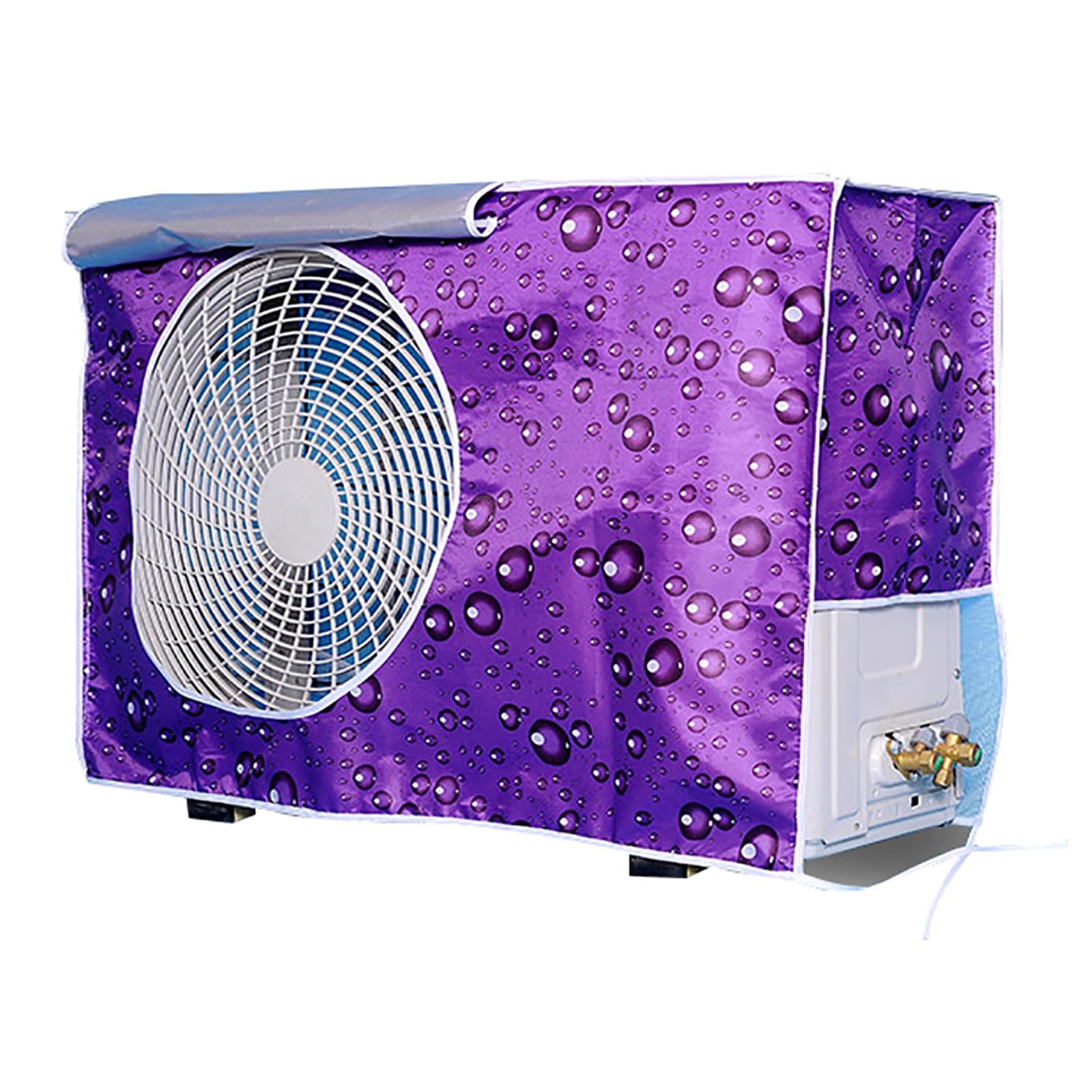 Ecwtpndf Purple Polyester Air Conditioner Cover
