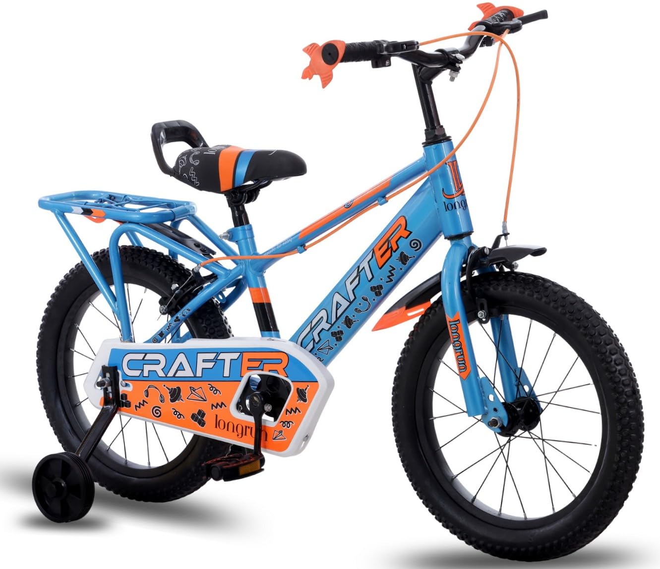 longrun 16 Inch Cycle for Kids 4-6 Years Boys & Girls | Bicycle for Kid with Training Wheels | Easy 4-Step Installation | 95% Assembled | Kids Cycle for 4 to 6 Years with Adjustable Seat & Handlebar-picture-25