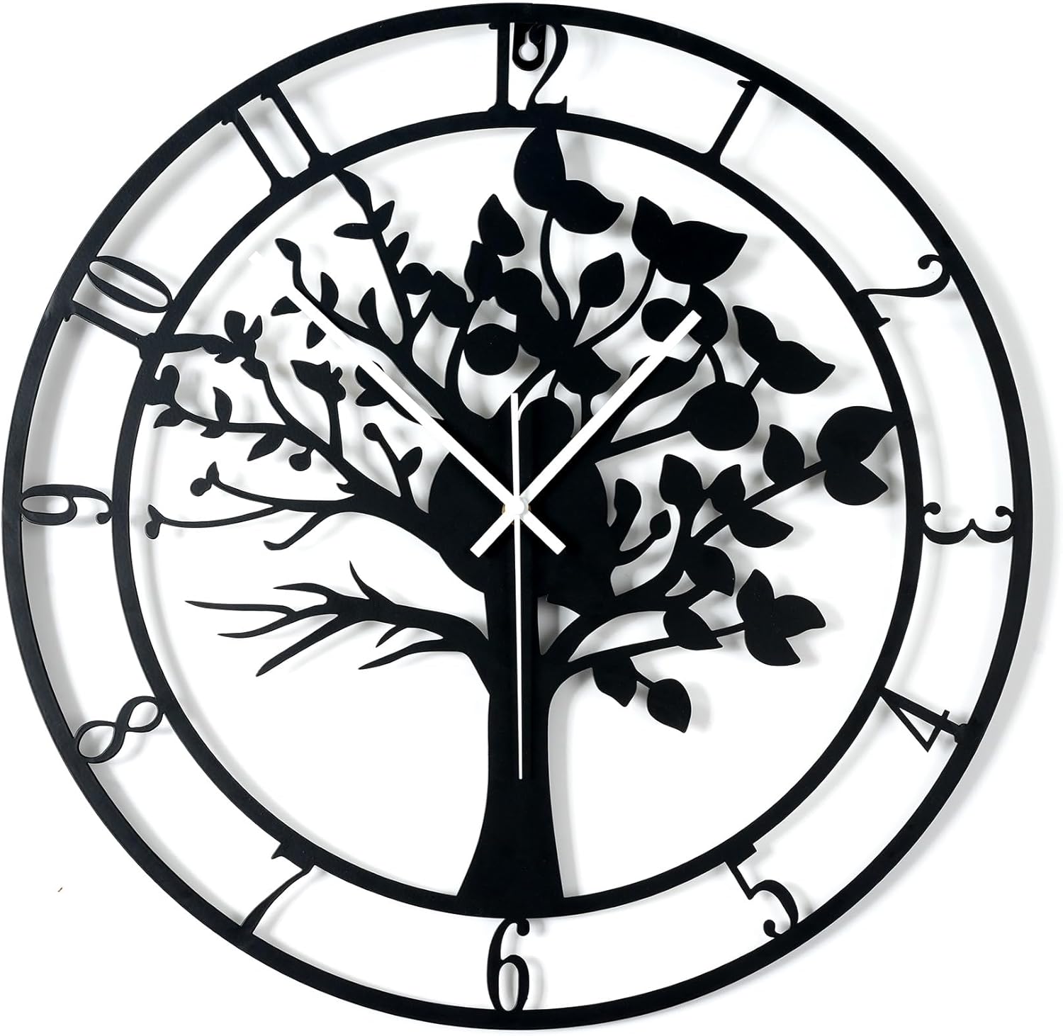 20inch/50cm Large Tree of Life Wall Clocks for Living Room Decor,Bedroom,Battery Operated Metal Big Decorative Silent Non Ticking Wall Clock for Farmhouse(Tree of Life, 20 inches) Tree of Life 20 inches