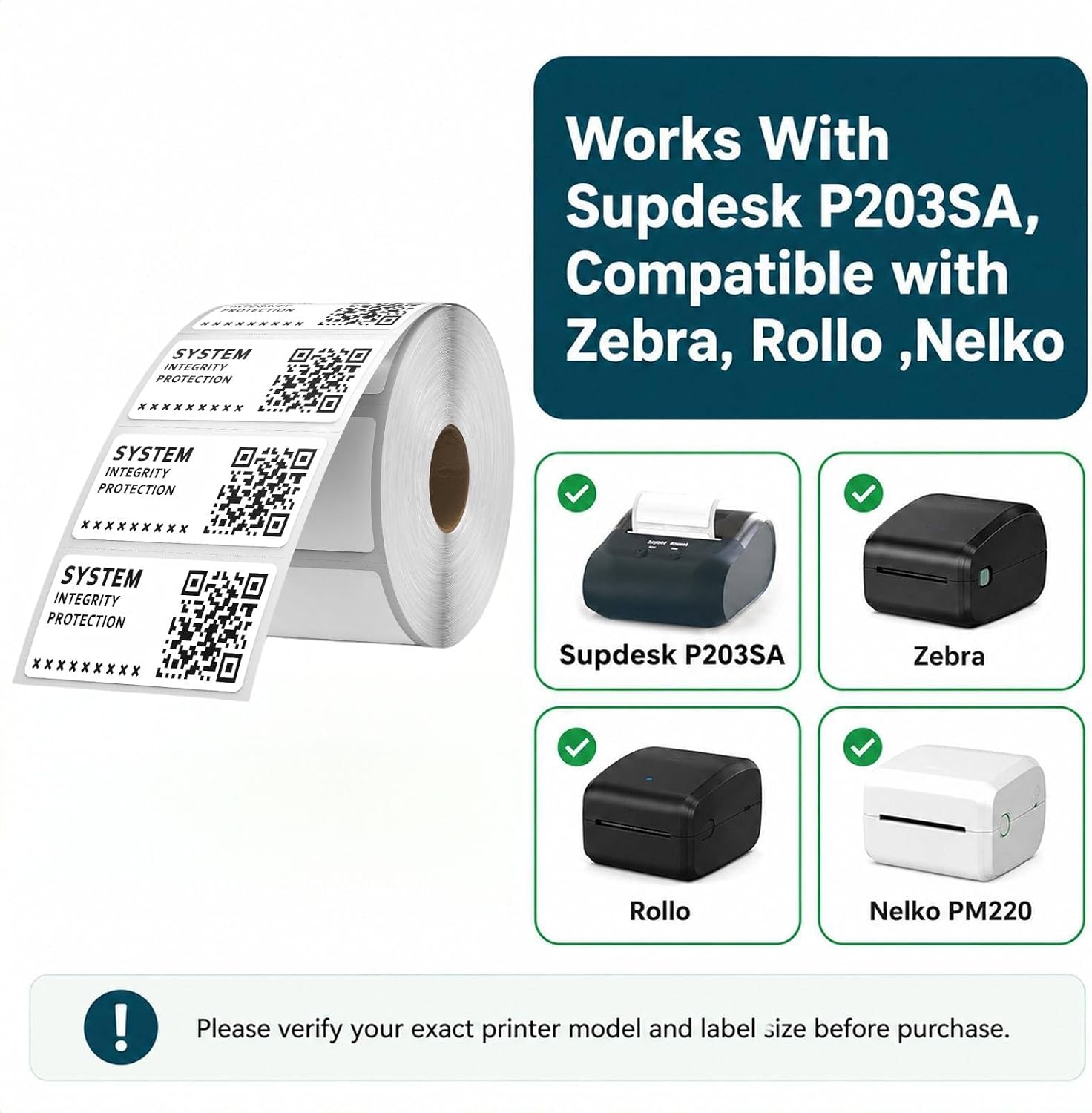 1000 Pcs 2.25x1.25 Thermal Labels for Barcode and Price Tags image 4