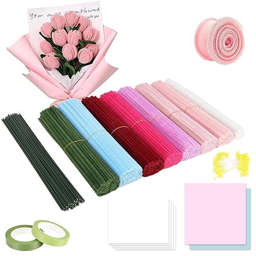 Mvellir Flexible Chenille Craft Pipe Cleaners Set: Vibrant, Versatile DIY Creativity