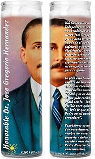 Gifts by Lulee, LLC Jose Gregorio Hernandez Set Candles 2 Velas El Medico Sanador y Trajeta de Rezo Bendita por el Papa