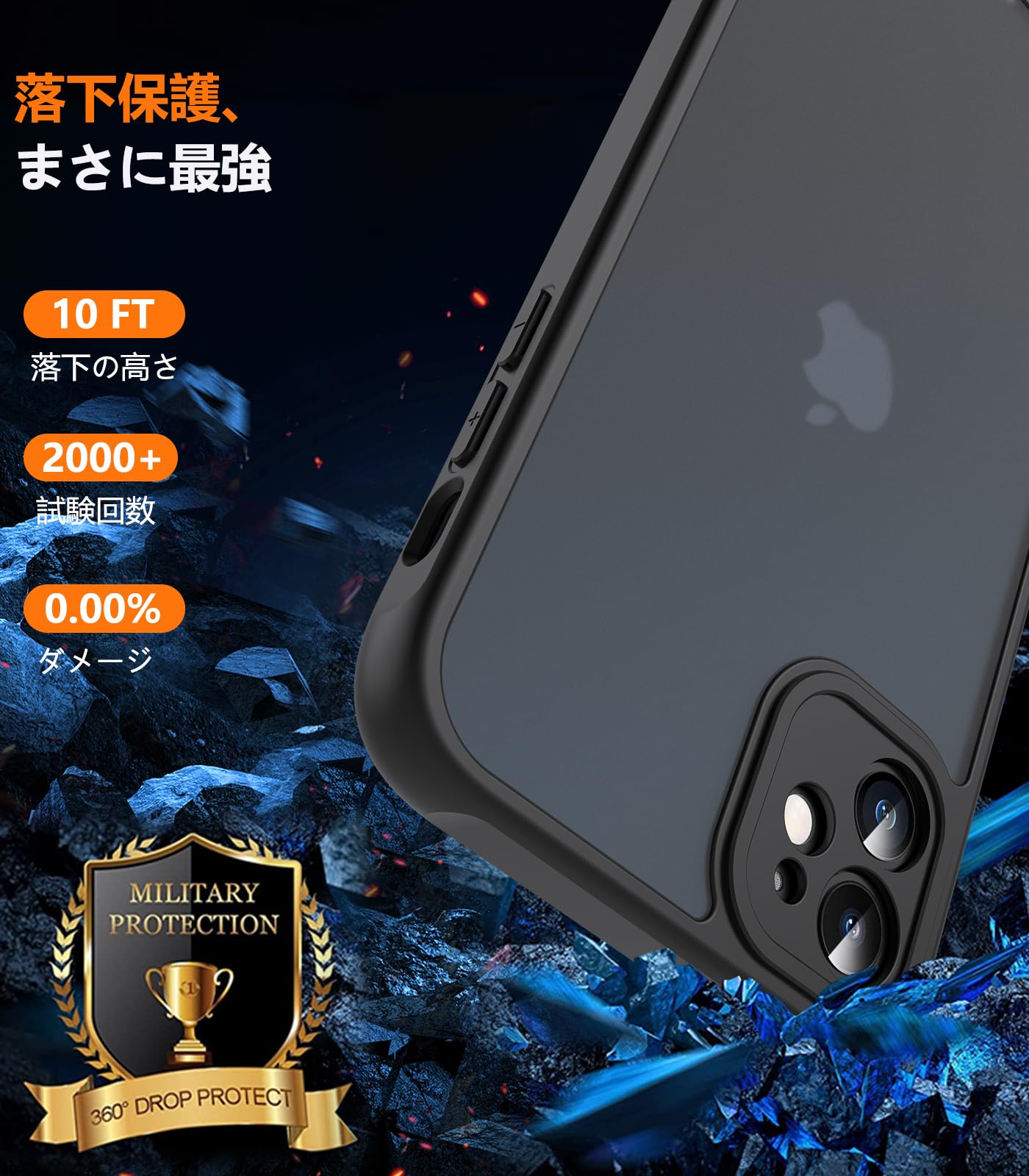 Amazon.co.jp: OWKEY iPhone 12 mini ケース 【ガラスフィルム付き 