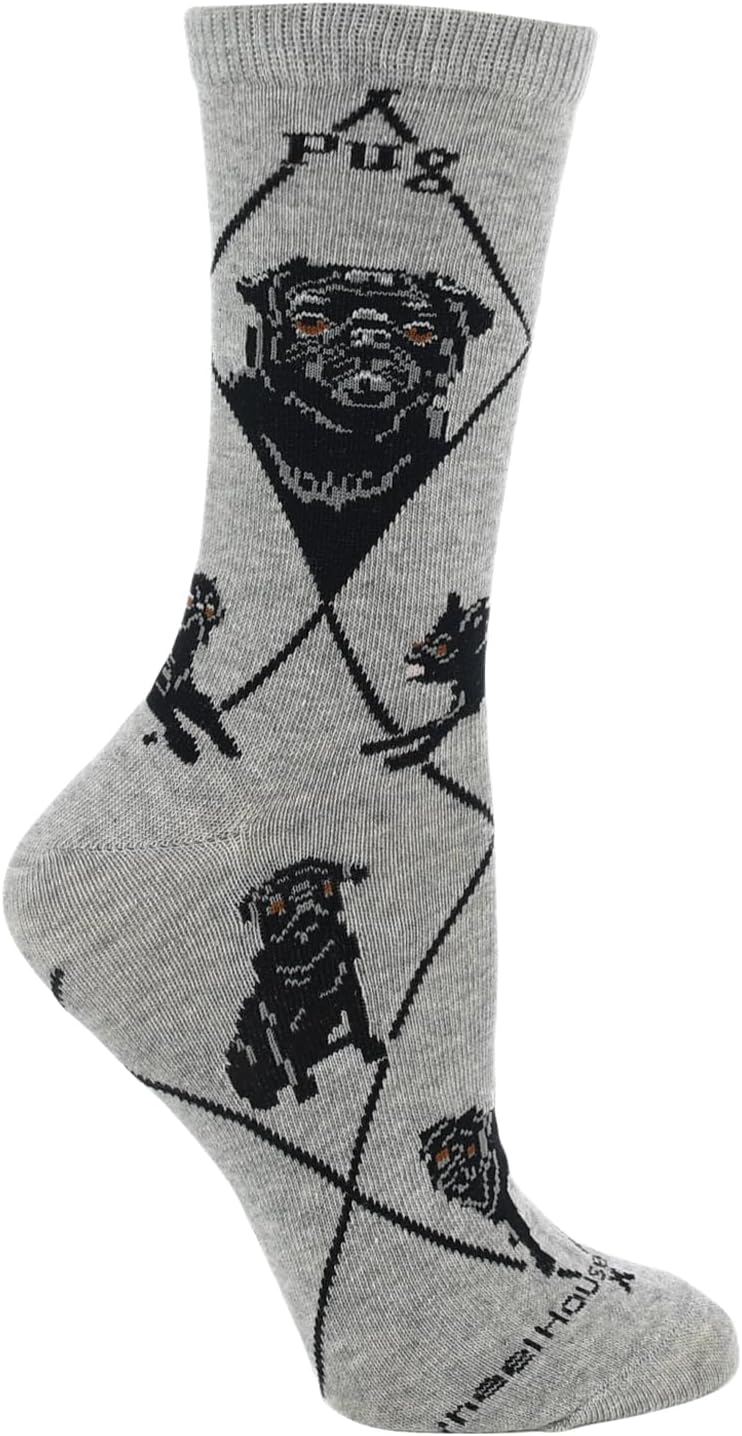 WHD Pug Crew Socks for Women & Men | Gift for Dog Lovers, Cute Pet Socks - Image 3