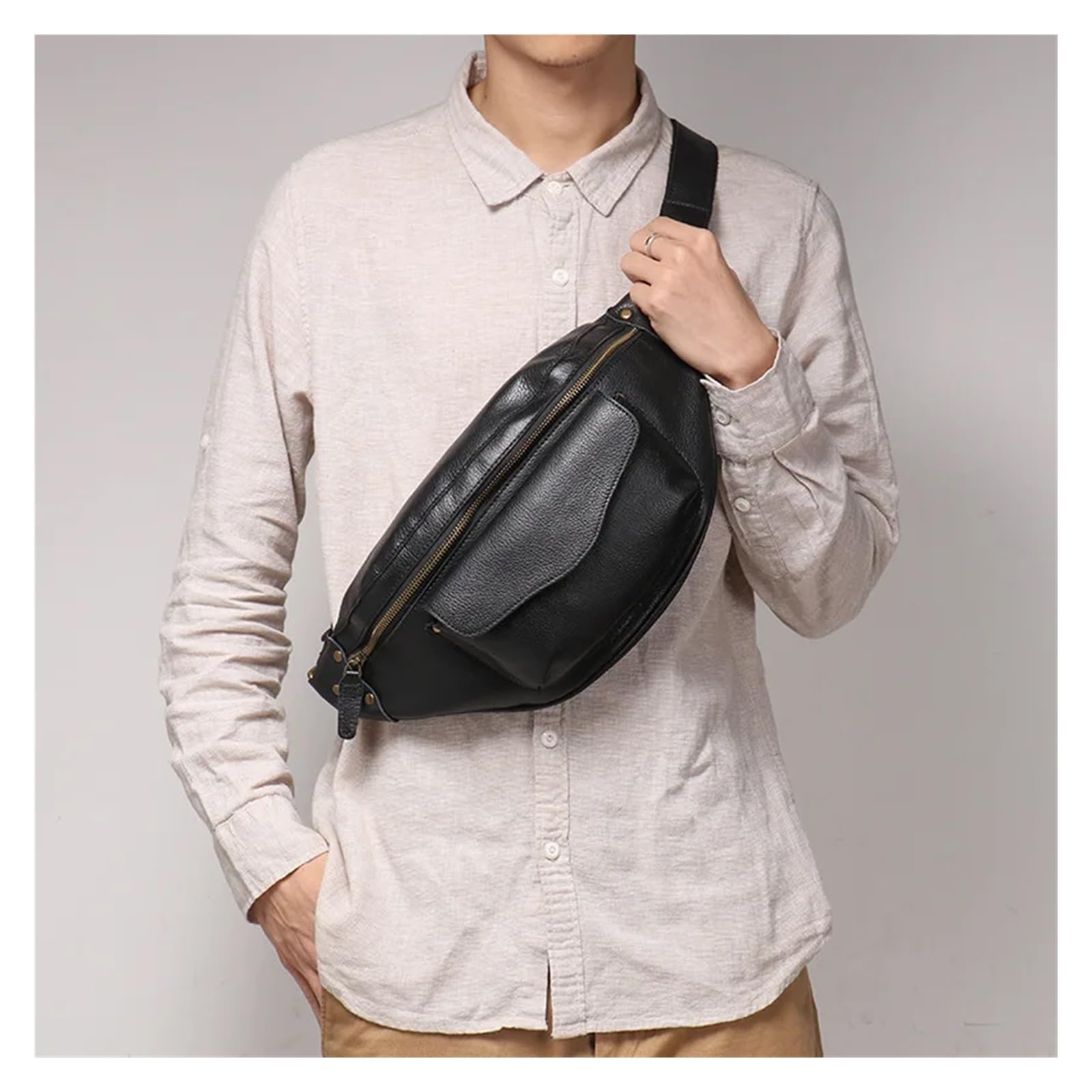 Bolso Pecho Hombre Bolso Deportivo for el Pecho, Bolso Cruzado Informal for Hombre, de Hombro