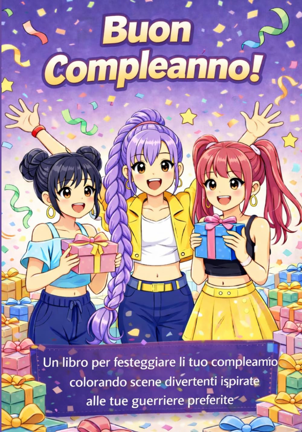 Buon Compleanno!: Un libro per celebrare il tuo compleanno colorando scene divertenti ispirate ai tuoi guerrieri preferiti.
