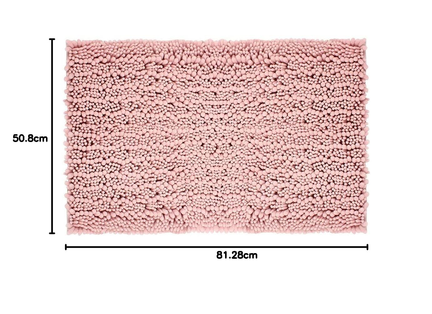 Alfombra de baño de felpilla de microfibra de felpa, antideslizante, superabsorbente, lavable a máquina, suave, acogedora para cocina, lavandería, dormitorio